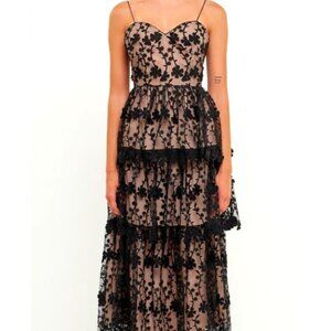 Endless Rose Crochet Layered Midi Dress